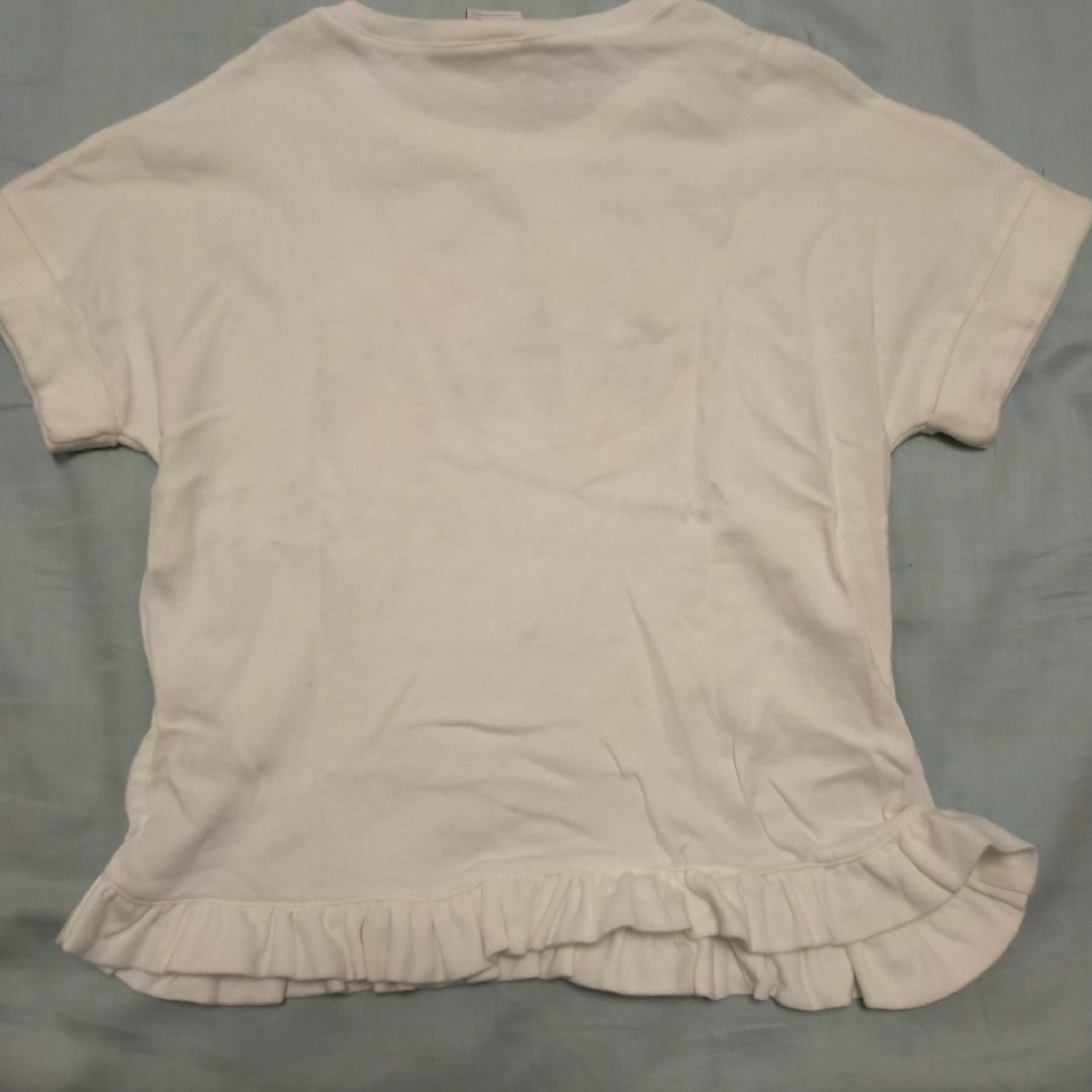 PETIT BATEAU(プチバトー)のPETIT BATEAU プチバトー カットソー 半袖Ｔシャツ 110 白 キッズ/ベビー/マタニティのキッズ服女の子用(90cm~)(Tシャツ/カットソー)の商品写真