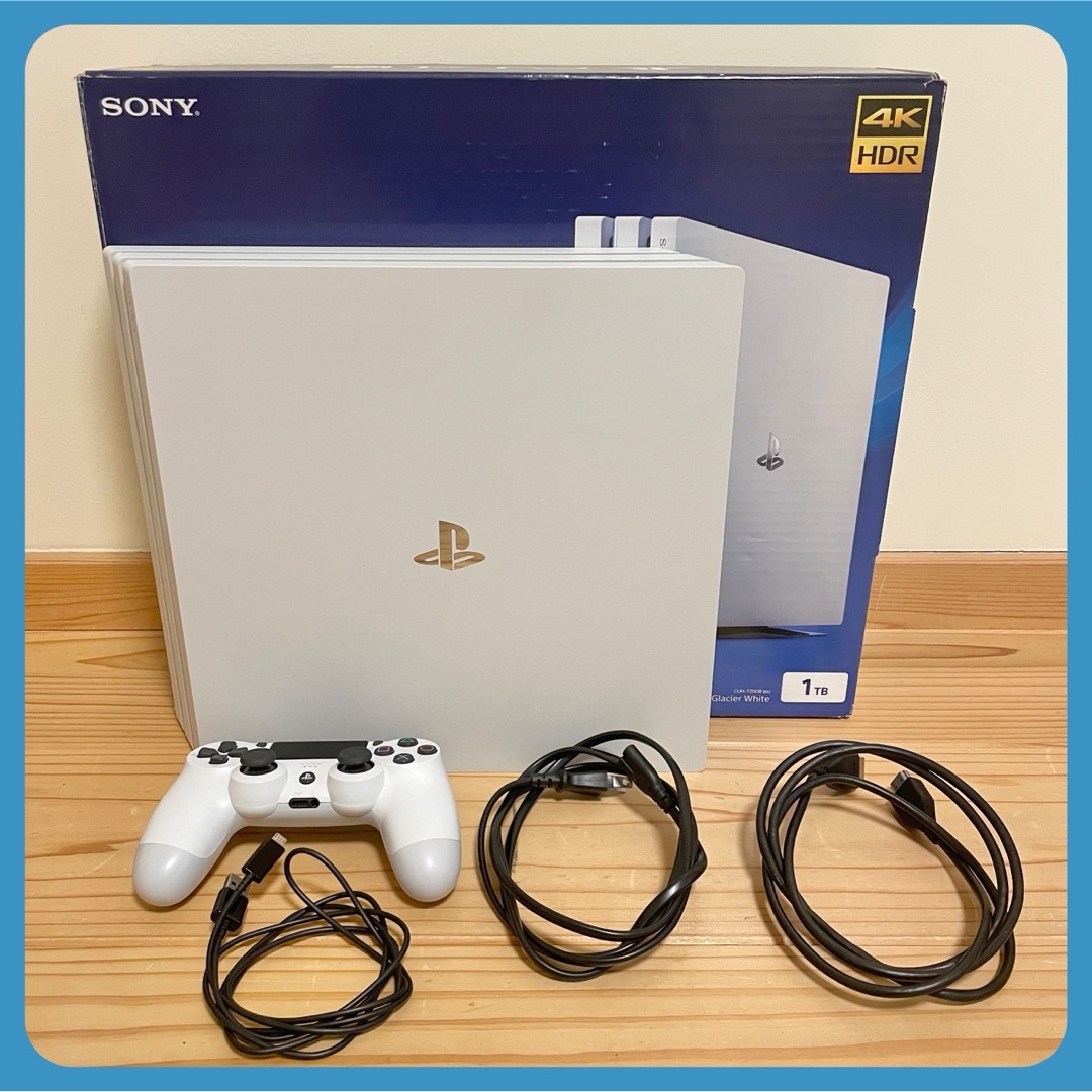 PlayStation4(プレイステーション4)のSONY PlayStation4 Pro 本体 SSD 500GB換装 エンタメ/ホビーのゲームソフト/ゲーム機本体(家庭用ゲーム機本体)の商品写真