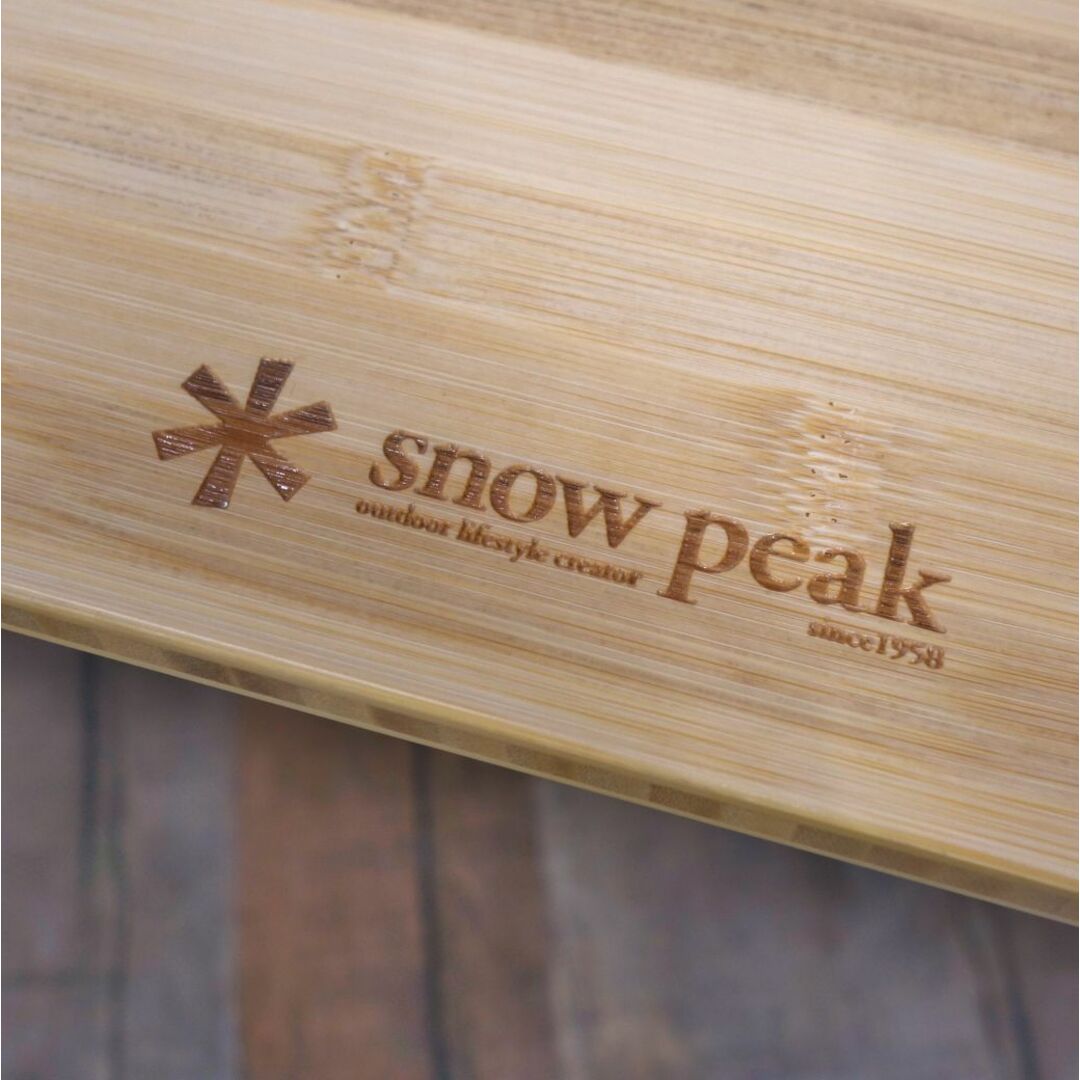 Snow Peak(スノーピーク)の美品 スノーピーク snowpeak ワンアクションテーブル ロング竹 LV-015T 折りたたみ テーブル キャンプ アウトドア スポーツ/アウトドアのアウトドア(テーブル/チェア)の商品写真