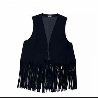 コモリ(COMOLI)のFringe Vest dhal ダル　フリンジベスト(ベスト/ジレ)