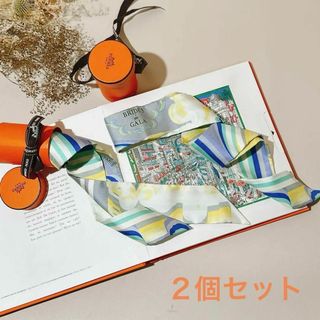 エルメス(Hermes)のHERMES ツイリー 新品2本セットBRIDES DE GALA SHADOW(バンダナ/スカーフ)