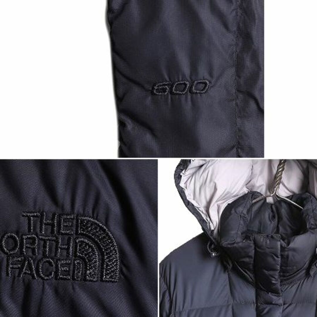 THE NORTH FACE(ザノースフェイス)の US企画 ノースフェイス ロング ダウン コート レディース XS 古着 The North Face アウトドア パーカー ナイロン ジャケット 600フィル 紺 レディースのジャケット/アウター(ダウンコート)の商品写真