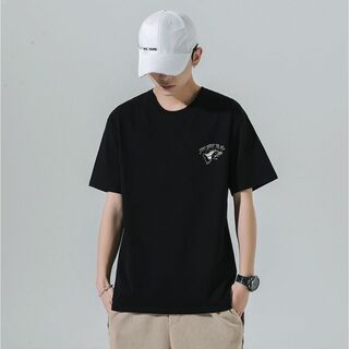 【新品・未使用】Tシャツ ストリート ブラック メンズ XL 007481XL(Tシャツ/カットソー(半袖/袖なし))