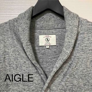 エーグル(AIGLE)のAIGLE メンズ　スエット生地カーディガン(カーディガン)