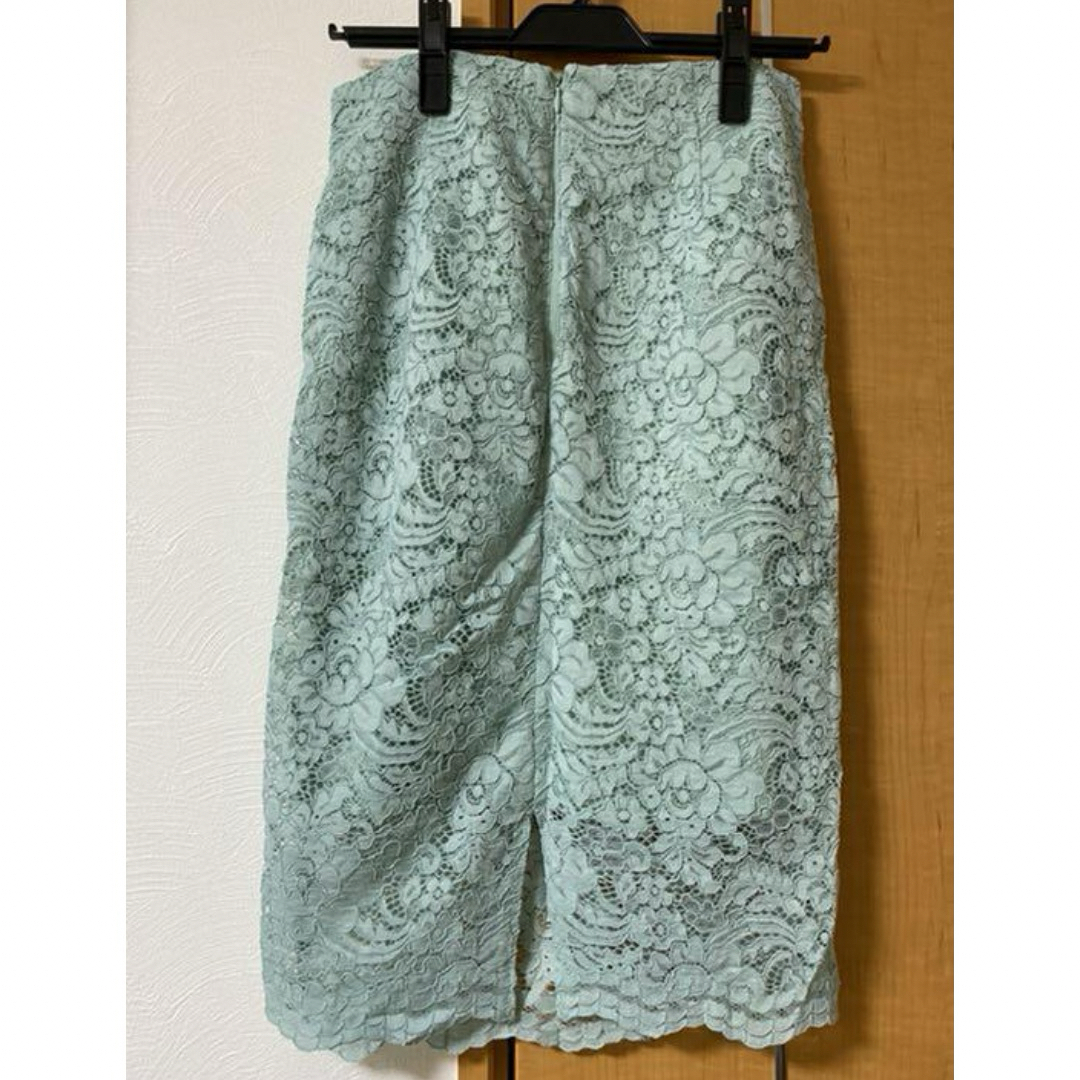 GU(ジーユー)のGUレーススカートミント レディースのスカート(ひざ丈スカート)の商品写真