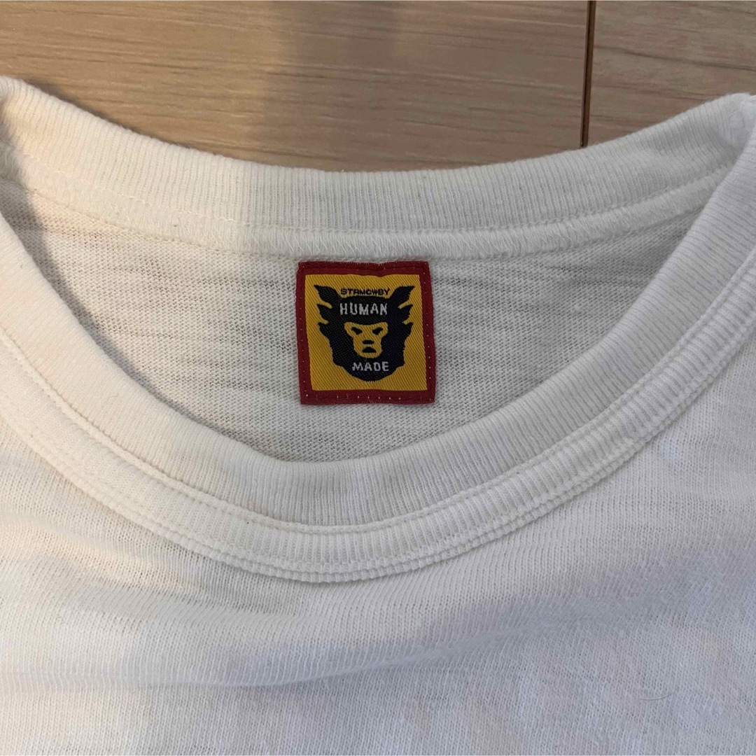 HUMAN MADE(ヒューマンメイド)のhuman made Tシャツ Lサイズ WHITE ヒューマンメイド メンズのトップス(Tシャツ/カットソー(半袖/袖なし))の商品写真