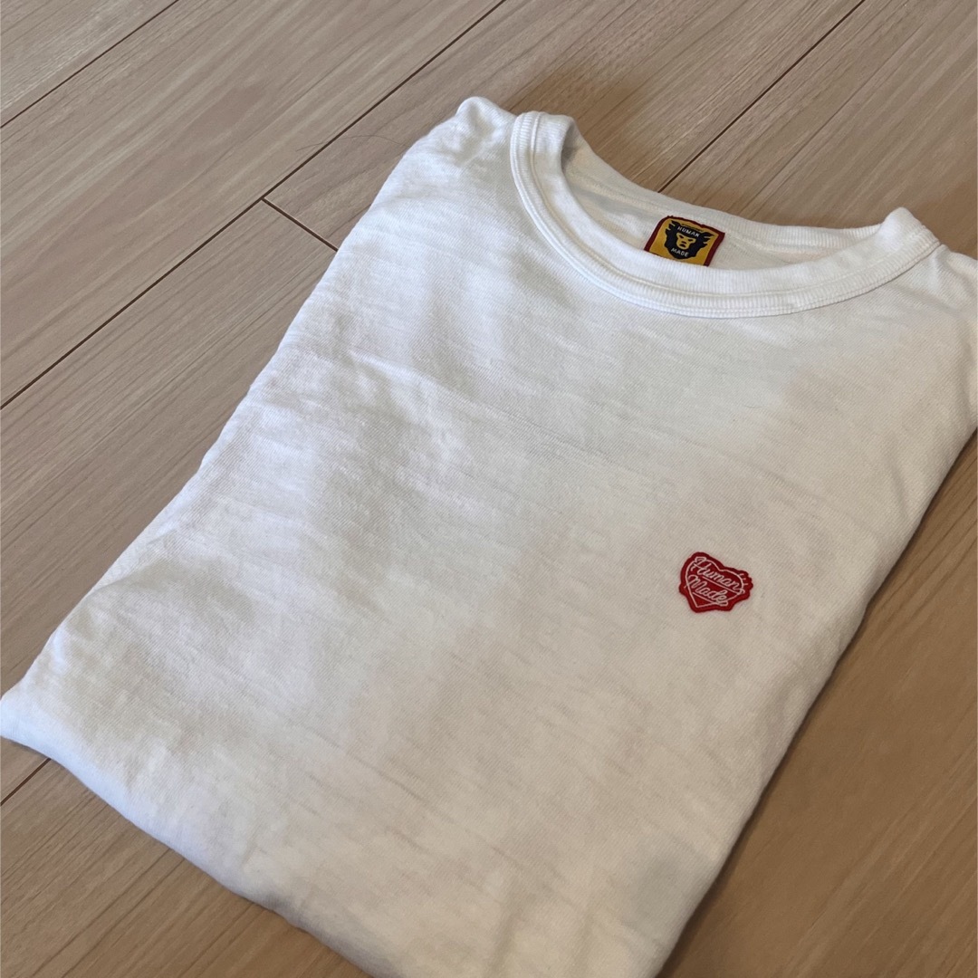 HUMAN MADE(ヒューマンメイド)のhuman made Tシャツ Lサイズ WHITE ヒューマンメイド メンズのトップス(Tシャツ/カットソー(半袖/袖なし))の商品写真