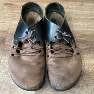 ビルケンシュトック(BIRKENSTOCK)のビルケンシュトックモンタナ43・28cm レザー ヌバック ブラック ブラウン (その他)