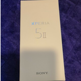 ソニー(SONY)のSONY SIMフリー XPERIA 5II ブラック XQ-AS42(スマートフォン本体)