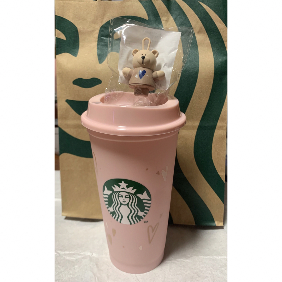 Starbucks(スターバックス)の完売商品♡スタババレンタイン2024リユーザブルカップ&ベアリスタ  インテリア/住まい/日用品のキッチン/食器(タンブラー)の商品写真