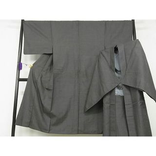 平和屋川間店■男性　紬　アンサンブル　亀甲文様　正絹　逸品　B-ag3262(着物)