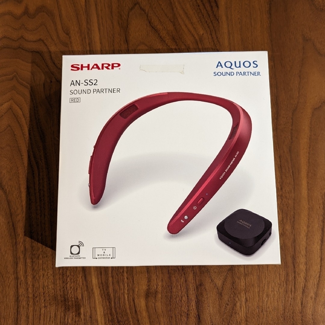 SHARP(シャープ)のSHARP ウェアラブル 　AQUOSサウンドパートナー AN--SS2-R スマホ/家電/カメラのオーディオ機器(スピーカー)の商品写真