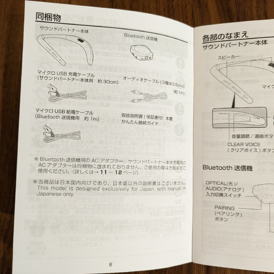 SHARP(シャープ)のSHARP ウェアラブル 　AQUOSサウンドパートナー AN--SS2-R スマホ/家電/カメラのオーディオ機器(スピーカー)の商品写真