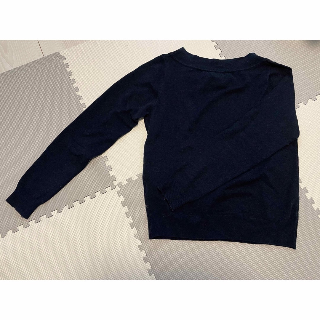 PATTERN fiona(パターンフィオナ)のpattern fiona  ビジュー付きニット 紺 長袖　Mサイズ レディースのトップス(ニット/セーター)の商品写真