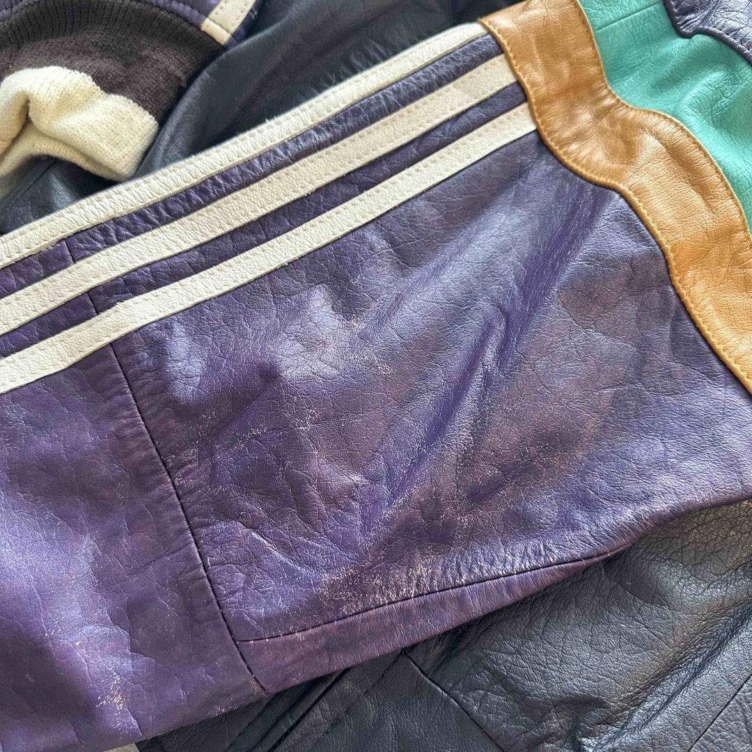 adidas - 【希少】80's adidas vintage 本革レザージャケットの adidas - 【希少】80's adidas vintage 本革レザージャケットの