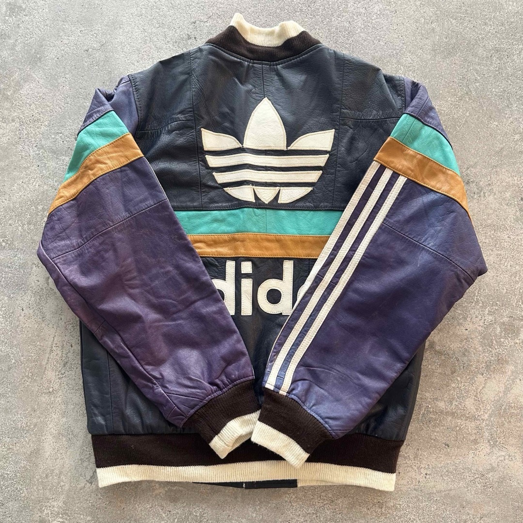adidas - 【希少】80's adidas vintage 本革レザージャケットの adidas - 【希少】80's adidas vintage 本革レザージャケットの