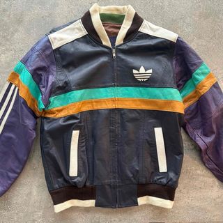 adidas - adidasレザージャケット♥️90sの通販 by a|アディダスなら adidas - adidasレザージャケット♥️90sの通販 by a|アディダスなら