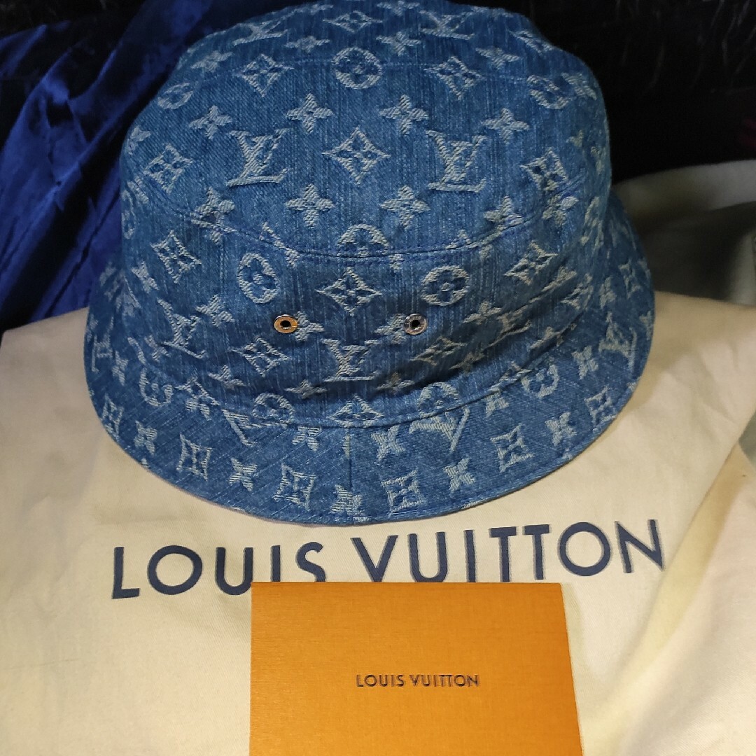 LOUIS VUITTON(ルイヴィトン)の確実正規品 ルイヴィトン モノグラム ハット 帽子 HAT デニム メンズの帽子(ハット)の商品写真