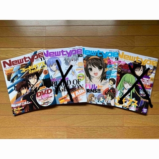 カドカワショテン(角川書店)の【Newtype】月刊アニメ総合雑誌　2冊セット(アニメ)