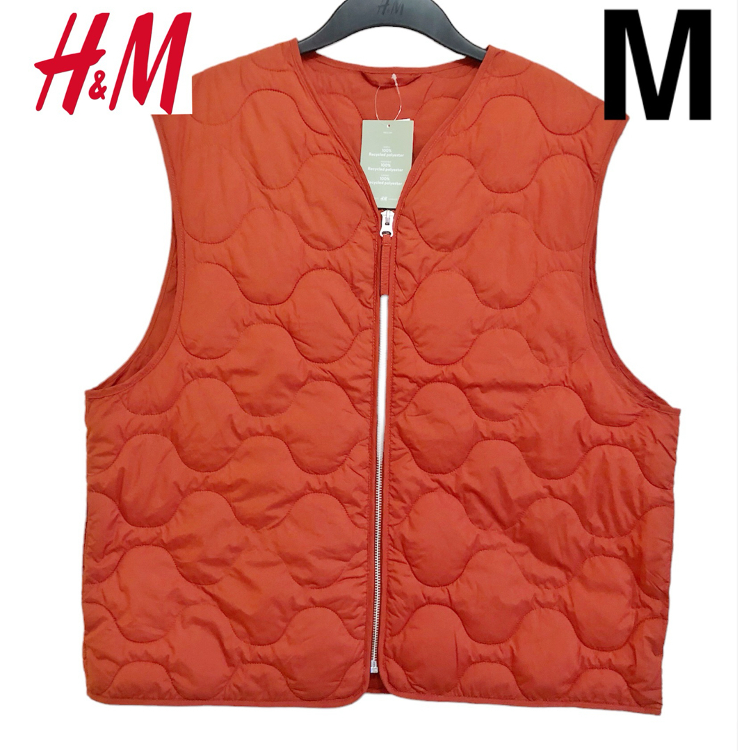 H&M(エイチアンドエム)の新品 H&M キルティング ベスト M メンズのジャケット/アウター(ダウンベスト)の商品写真