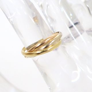 カルティエ(Cartier)の【Cartier】カルティエ トリニティリング 750YG・WG･PG スリーカラー ＃49 3.6g/kt09510md(リング(指輪))