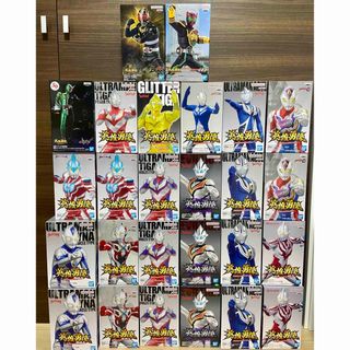 バンプレスト(BANPRESTO)のウルトラマン　仮面ライダー　英雄勇像　フィギュア　26点　まとめ売り(特撮)