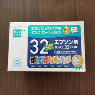 エコリカ　リサイクルインクカートリッジ　エプソン用　IC6CL32互換(PC周辺機器)