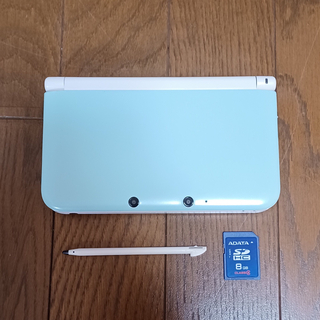 ニンテンドー3DS(ニンテンドー3DS)のニンテンドー3DS LL ミント×ホワイト 中古(携帯用ゲーム機本体)