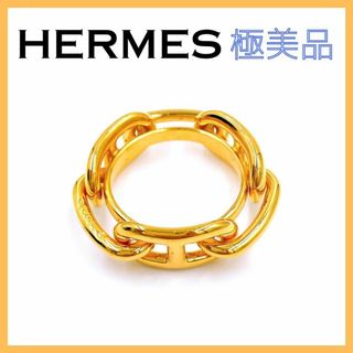 エルメス(Hermes)のエルメス スカーフリング シェーヌダンクル レディース ゴールド 美品 ルカデ(その他)