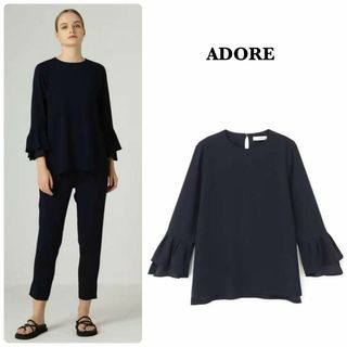 ◆幻◆ 希少美品　ADORE 定価3万円 コンパクトラッセルイージーブラウス期間限定価格