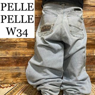 PELLE PELLE - ペレペレデニムジーンズストリートw34刺繍 PELLE PELLE - ペレペレデニムジーンズストリートw34刺繍