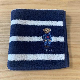 ポロラルフローレン(POLO RALPH LAUREN)のポロ ラルフローレン ポロベア タオルハンカチ ネービーブルー(ハンカチ/ポケットチーフ)