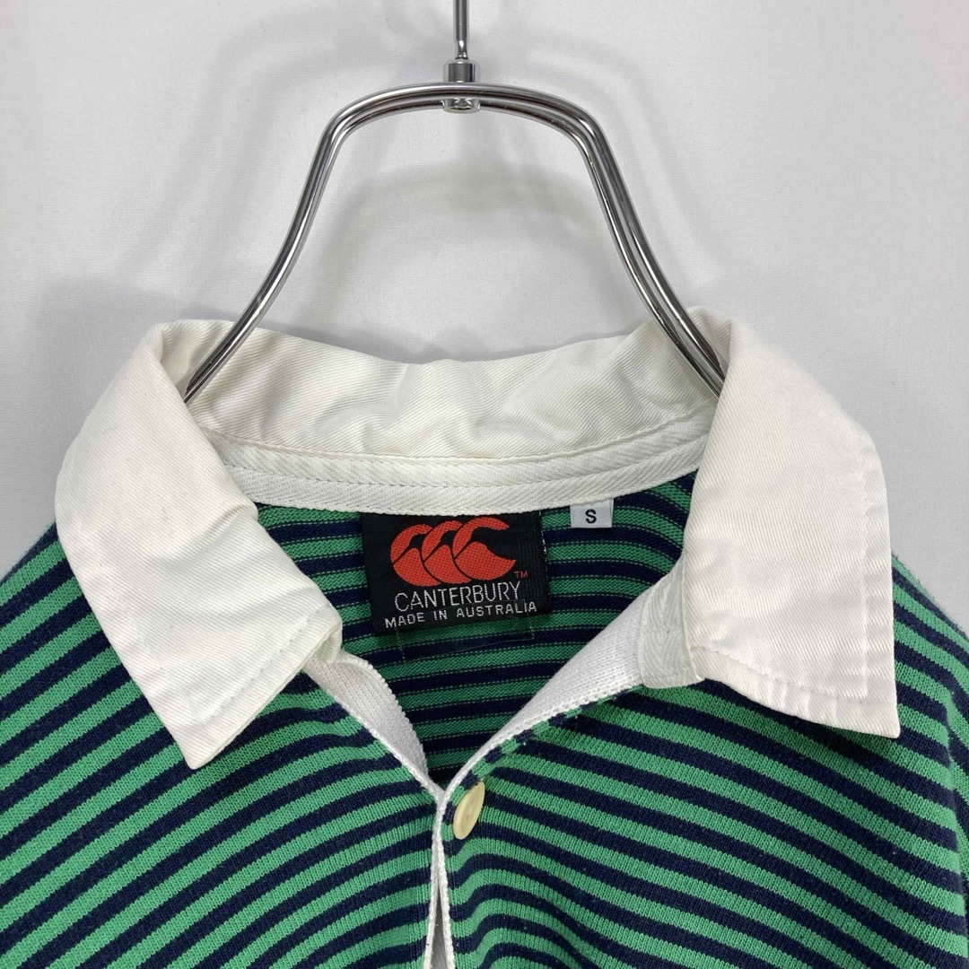 CANTERBURY(カンタベリー)のカンタベリー オーストラリア製 刺繍ロゴ ボーダー ラガーシャツ ポロシャツ メンズのトップス(ポロシャツ)の商品写真