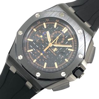 オーデマピゲ(AUDEMARS PIGUET)の　オーデマ・ピゲ AUDEMARS PIGUET ロイヤルオークオフショア クロノグラフ 26405CE.OO.A002CA.02 ブラック文字盤 TI/セラミック メンズ 腕時計(その他)