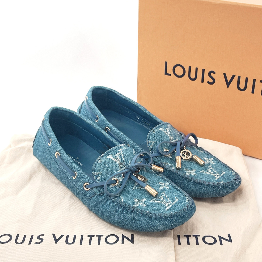 LOUIS VUITTON(ルイヴィトン)のルイヴィトン ローファー グロリア・ライン  1A65Y1 ブルー レディースの靴/シューズ(ローファー/革靴)の商品写真