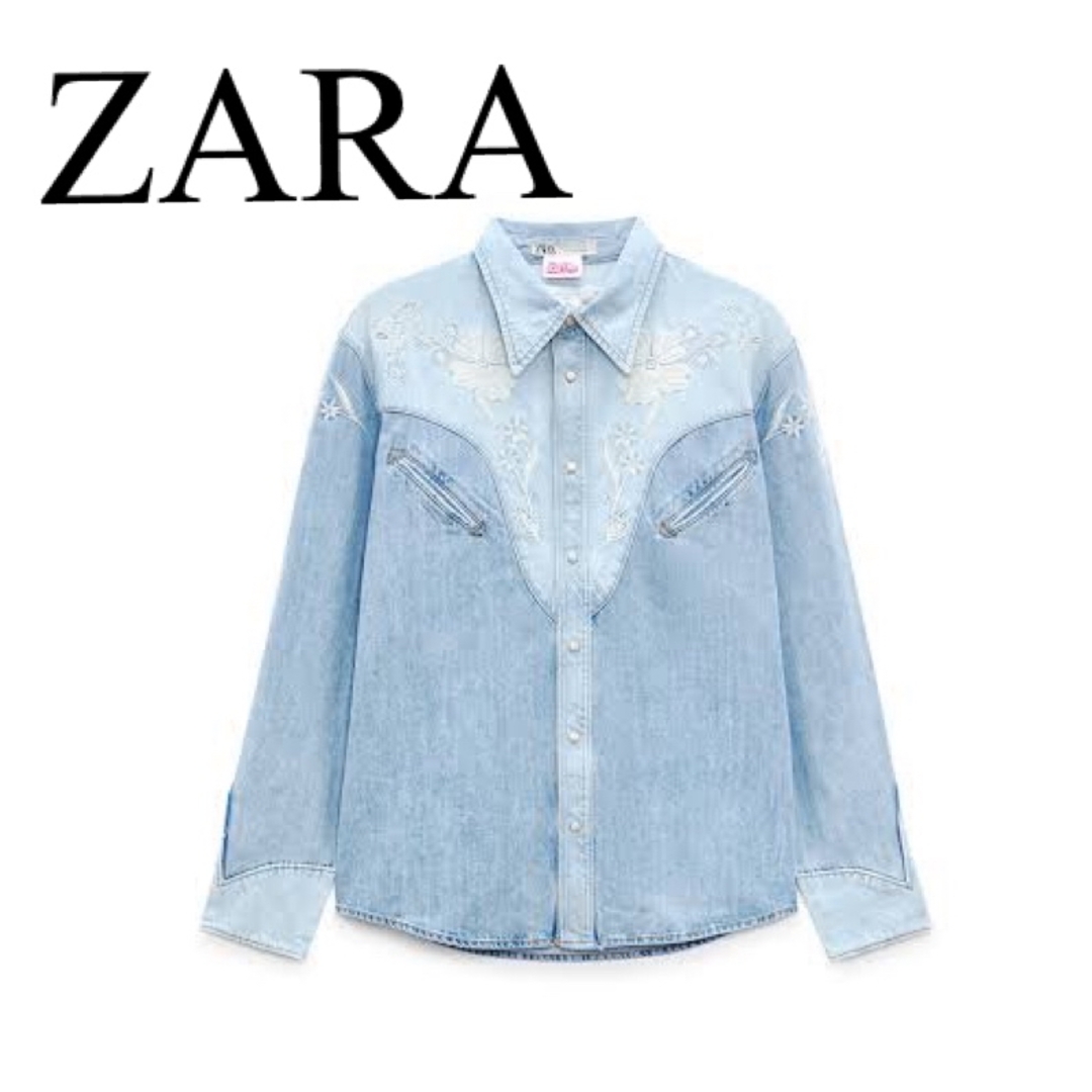 完売品ZARAﾃﾞﾆﾑｼｬﾂシャツ