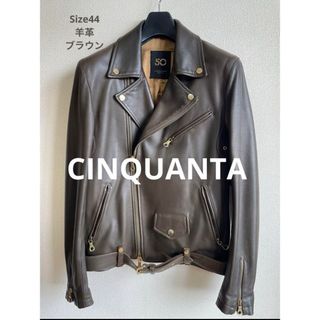 チンクワンタ(CINQUANTA)のCINQUANTA 美品　ライダース　レザージャケット(レザージャケット)