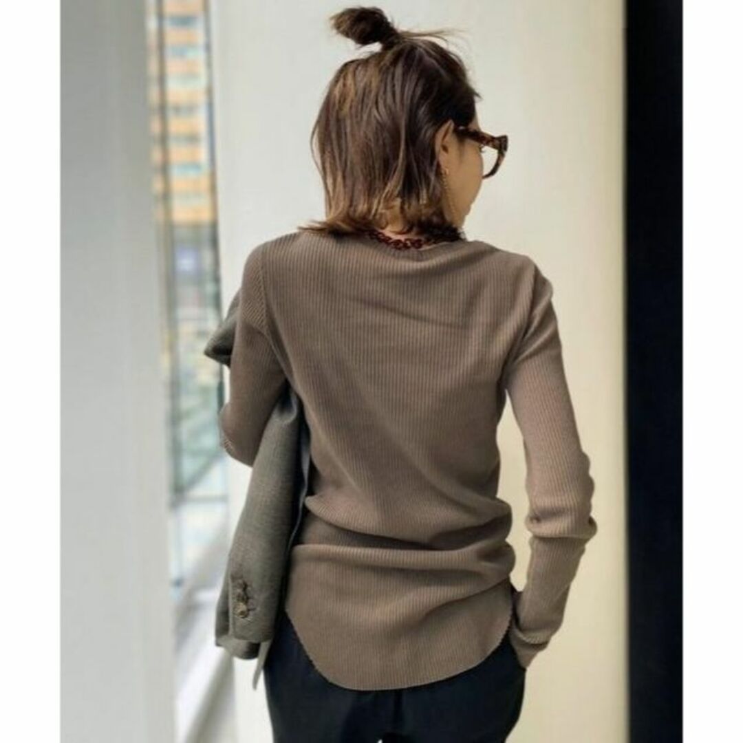 L'Appartement DEUXIEME CLASSE(アパルトモンドゥーズィエムクラス)の20AW GOOD GRIEF RIB LONG SLEEVE TOP レディースのトップス(その他)の商品写真