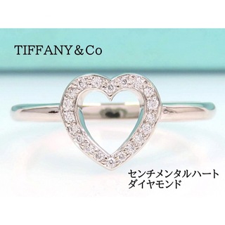 ティファニー(Tiffany & Co.)のTIFFANY&Co ティファニー Pt950 センチメンタルハート リング(リング(指輪))