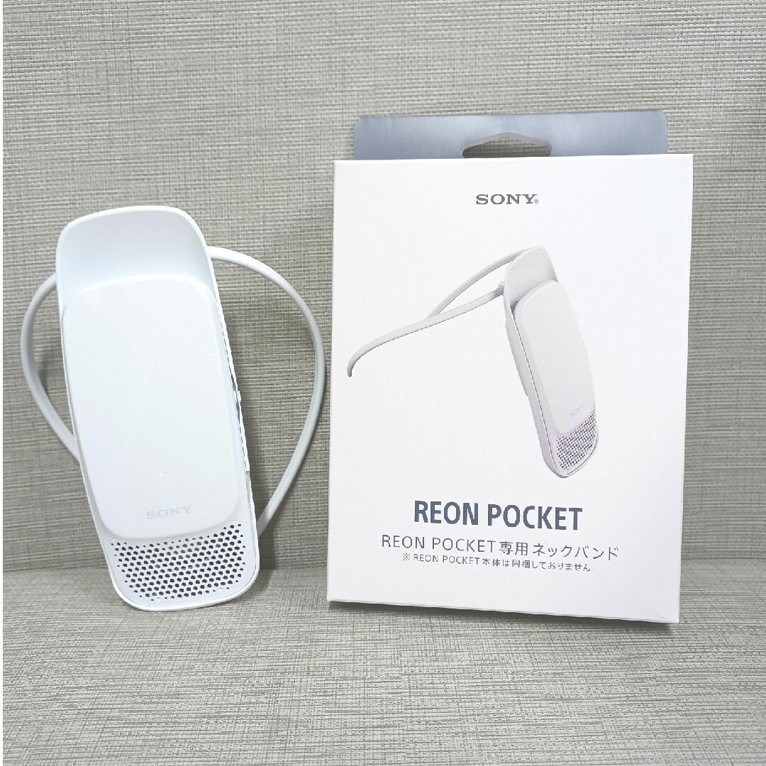 SONY(ソニー)の【美品】ソニーレオンポケット(専用ネックバンド付き) スマホ/家電/カメラの冷暖房/空調(その他)の商品写真