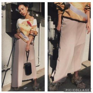 アメリヴィンテージ(Ameri VINTAGE)の美品 AMERI ASYMMETRY SEE THROUGH SKIRT(ロングスカート)