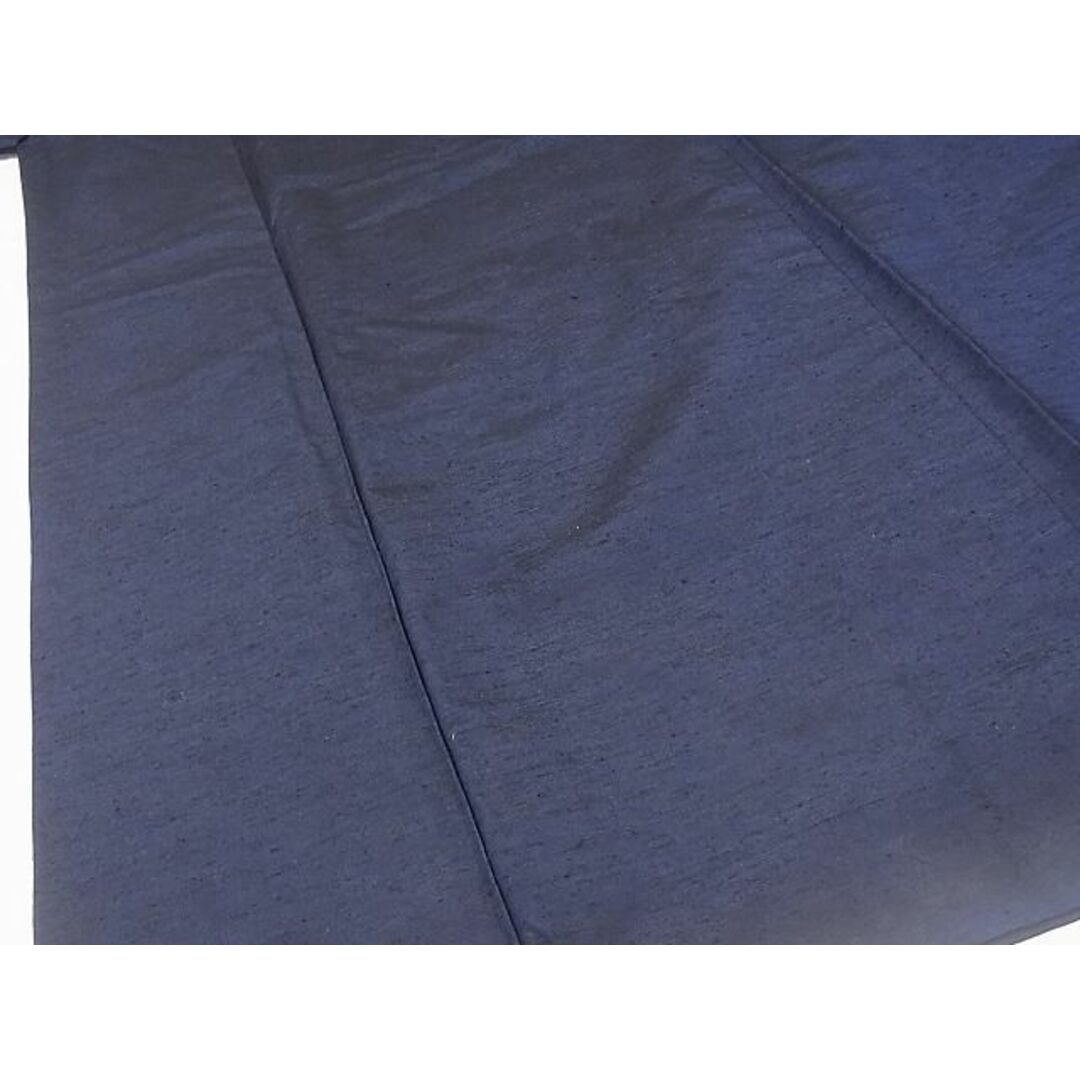 平和屋川間店■男性　紬　アンサンブル　色無地　青褐色　正絹　逸品　B-zg2801 メンズの水着/浴衣(着物)の商品写真