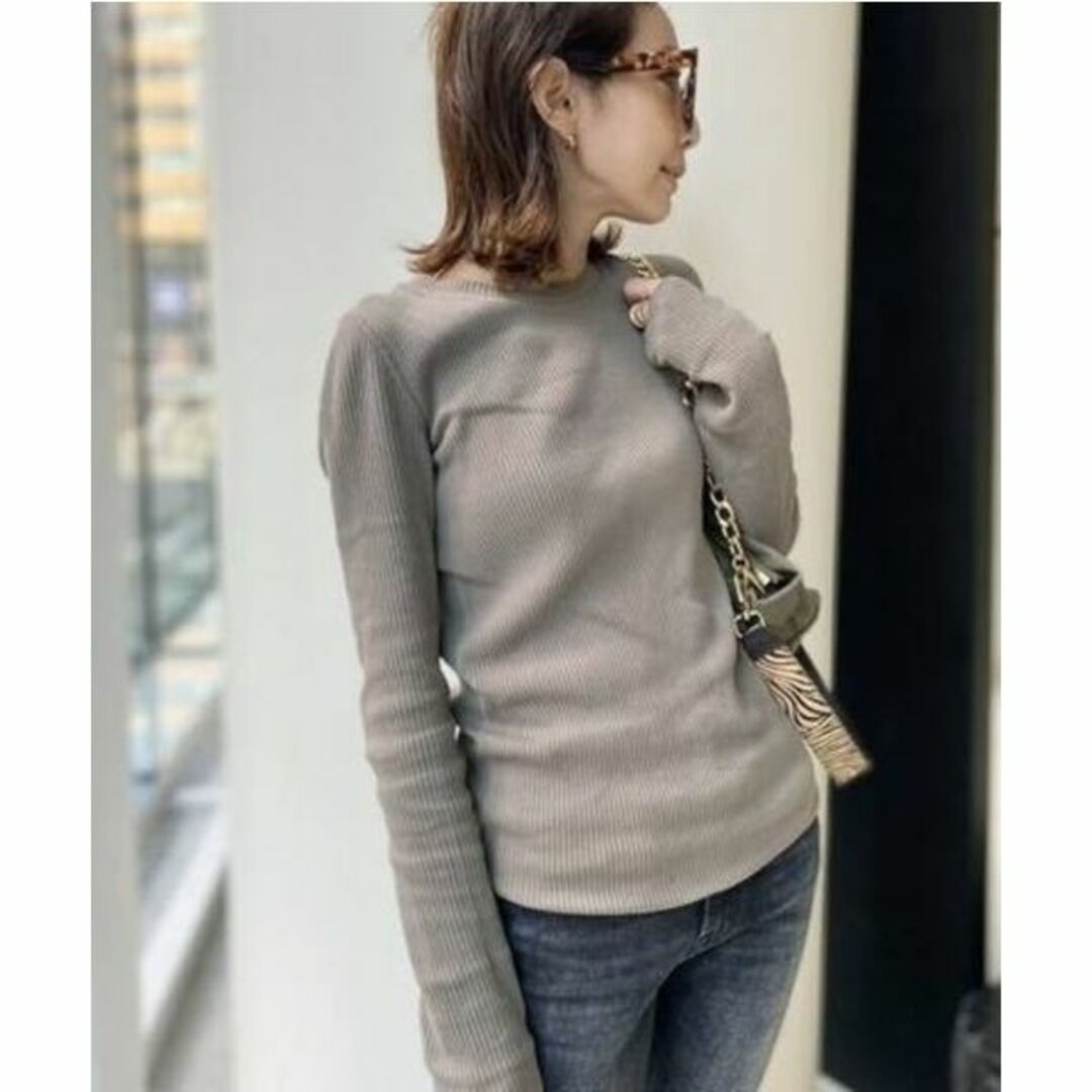 L'Appartement DEUXIEME CLASSE(アパルトモンドゥーズィエムクラス)の20AW GOOD GRIEF RIB LONG SLEEVE TOP　 レディースのトップス(その他)の商品写真