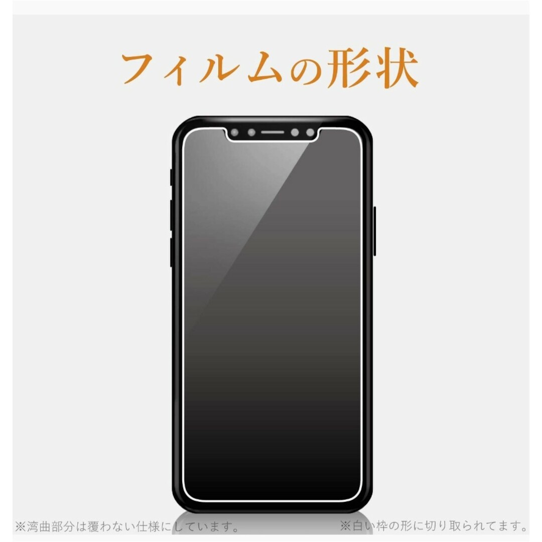 ELECOM(エレコム)のELECOM 液晶保護ガラスフィルム PM-A19DFLGGDT スマホ/家電/カメラのスマホアクセサリー(保護フィルム)の商品写真