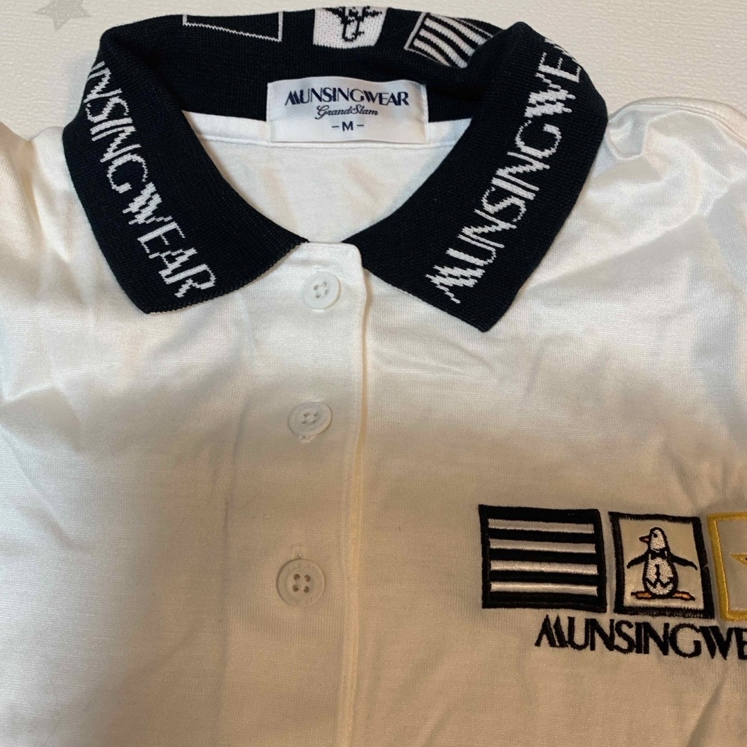 Munsingwear(マンシングウェア)のマンシングウェア　ゴルフシャツ長袖　レディース  Mサイズ スポーツ/アウトドアのゴルフ(ウエア)の商品写真