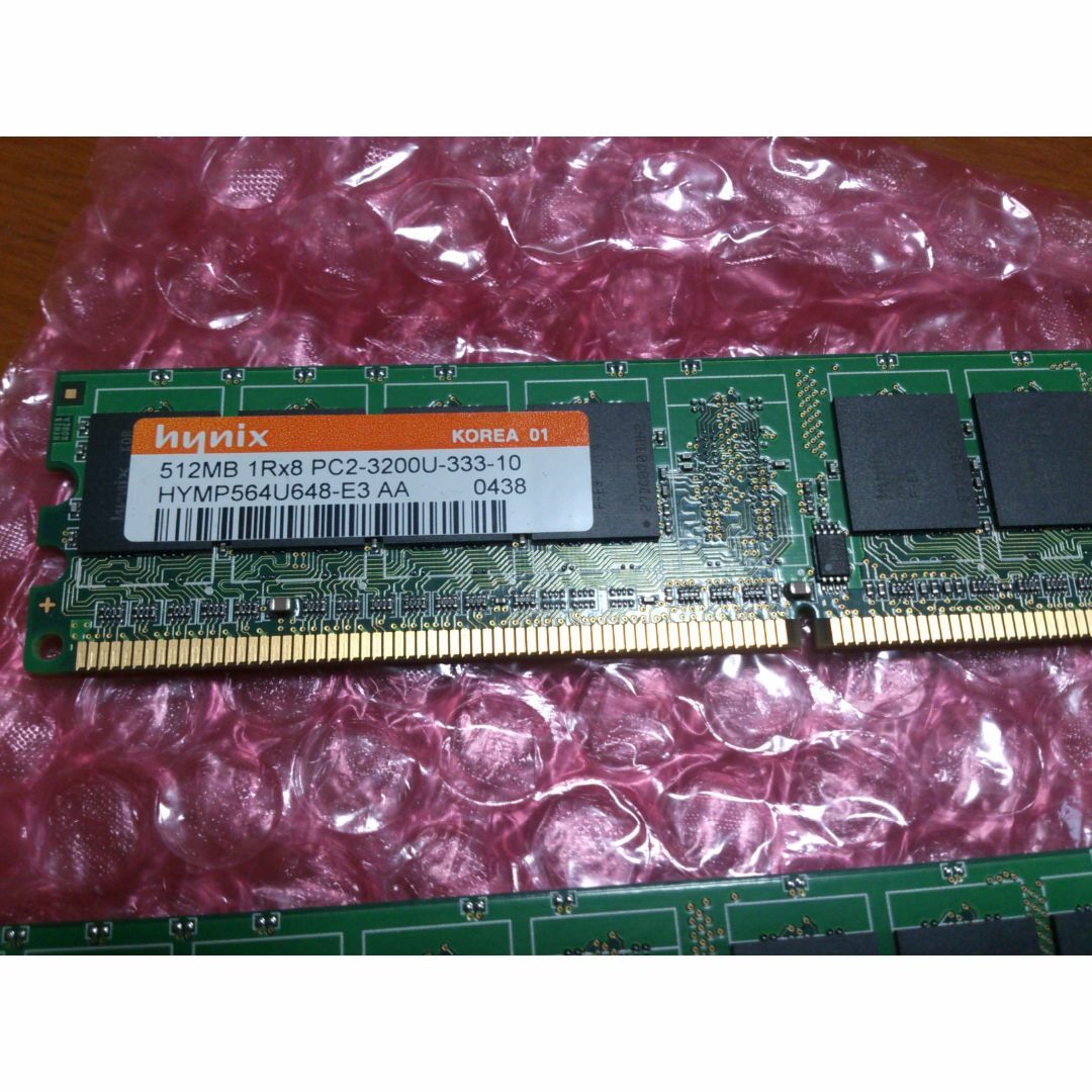 【PCメモリ】hynix★PC2-3200 512MB x 4【DDR2】 スマホ/家電/カメラのPC/タブレット(PCパーツ)の商品写真