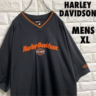 ハーレーダビッドソン(Harley Davidson)のハーレーダビッドソン　半袖Tシャツ　ラスベガス　刺繍ロゴ　メンズXLサイズ(Tシャツ/カットソー(半袖/袖なし))