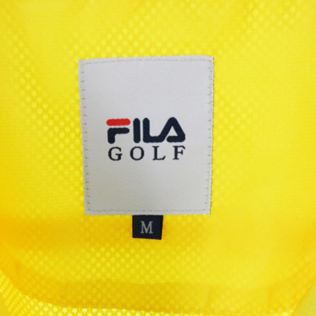 FILA(フィラ)のフィラ FILA GOLF 半袖 ハーフジップ ナイロン シャツ M  スポーツ/アウトドアのゴルフ(ウエア)の商品写真
