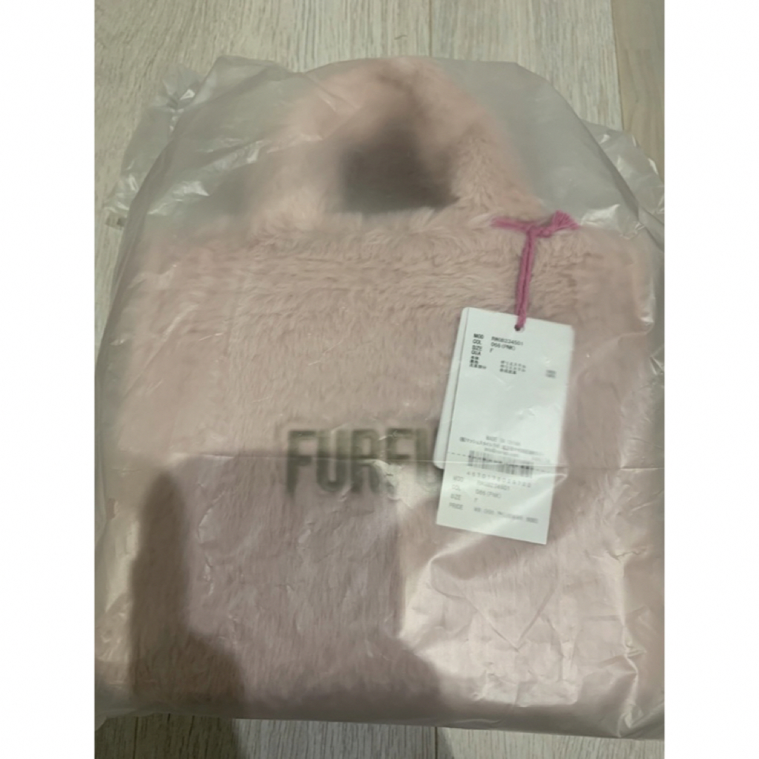 fur fur(ファーファー)のfurfur  エコファートートバッグ　ピンク　完売品 レディースのバッグ(ショルダーバッグ)の商品写真