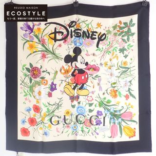 グッチ(Gucci)のグッチ x Disney ディズニー 【新品未使用】607325 3G001 9888 ミッキー フローラル シルク100%(バンダナ/スカーフ)